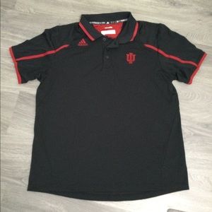 Indiana Hoosiers Adidas climalite polo